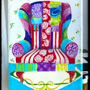 Small canvas painting